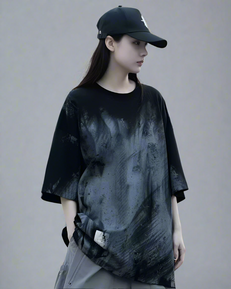 Colorful Tie-Dye Graphic T-Shirt