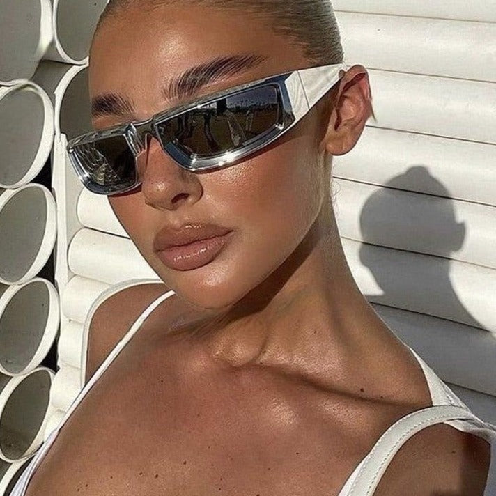 Silver Y2K Glasses