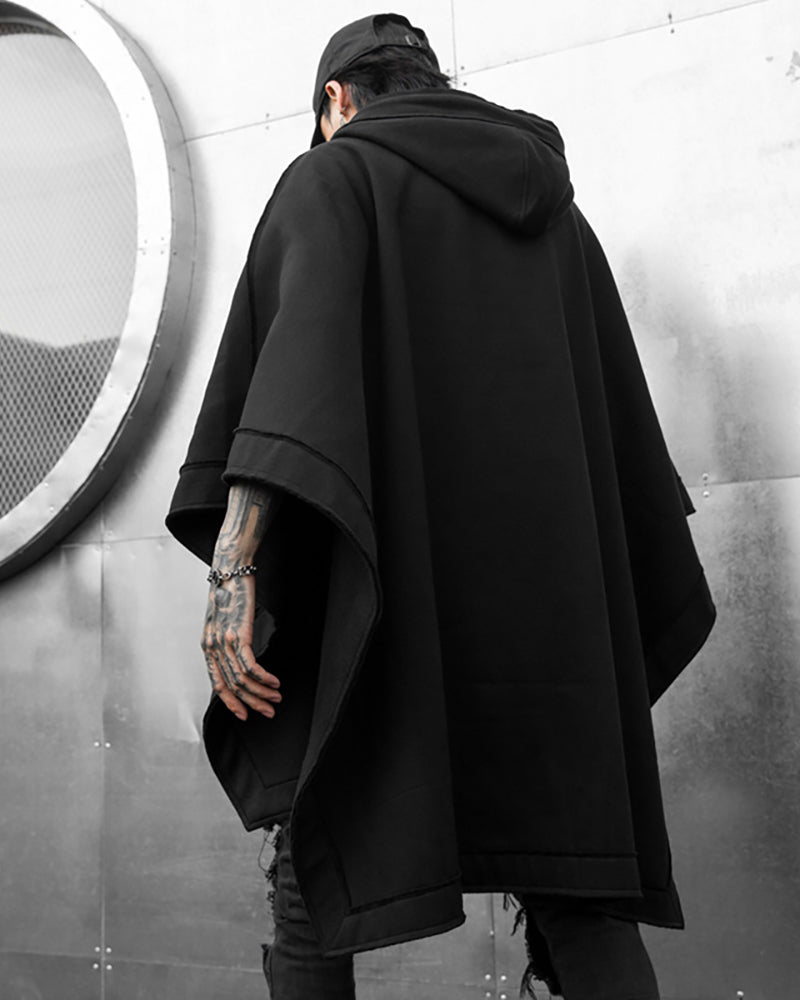 Chic Hooded Batwing Wrap