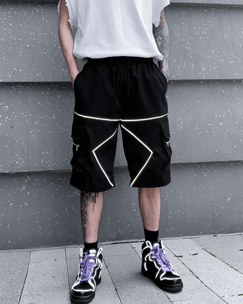 Lightweight Reflective Cargo Shorts