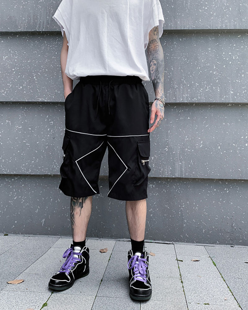 Lightweight Reflective Cargo Shorts