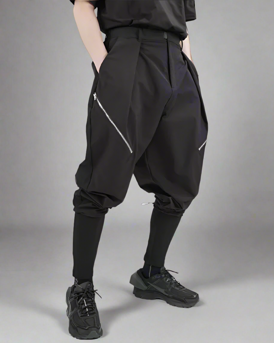 Chic Layered Hakama Trousers