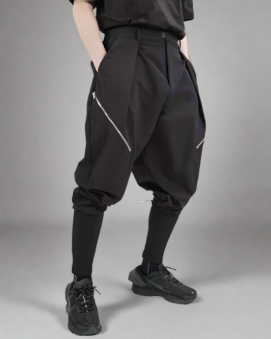 Chic Layered Hakama Trousers