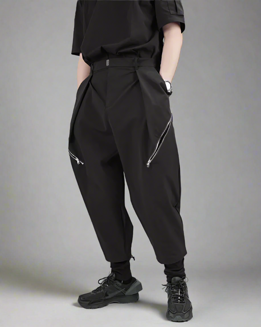 Chic Layered Hakama Trousers