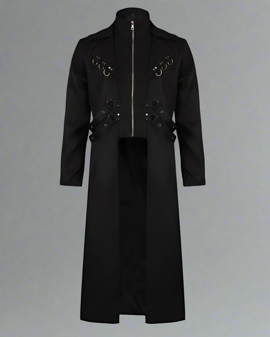 Avant-Garde Long Techwear Coat