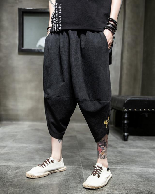 Chic Japanese Cropped Hakama