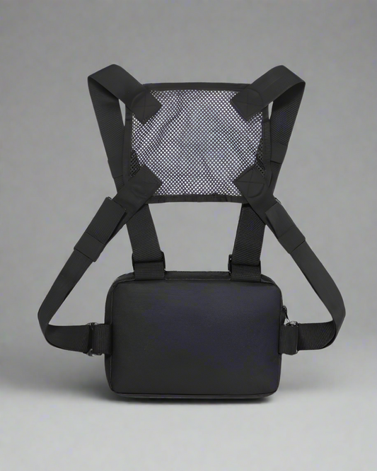 Stylish Mesh Zipper Chest Bag