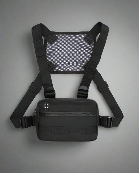 Stylish Mesh Zipper Chest Bag