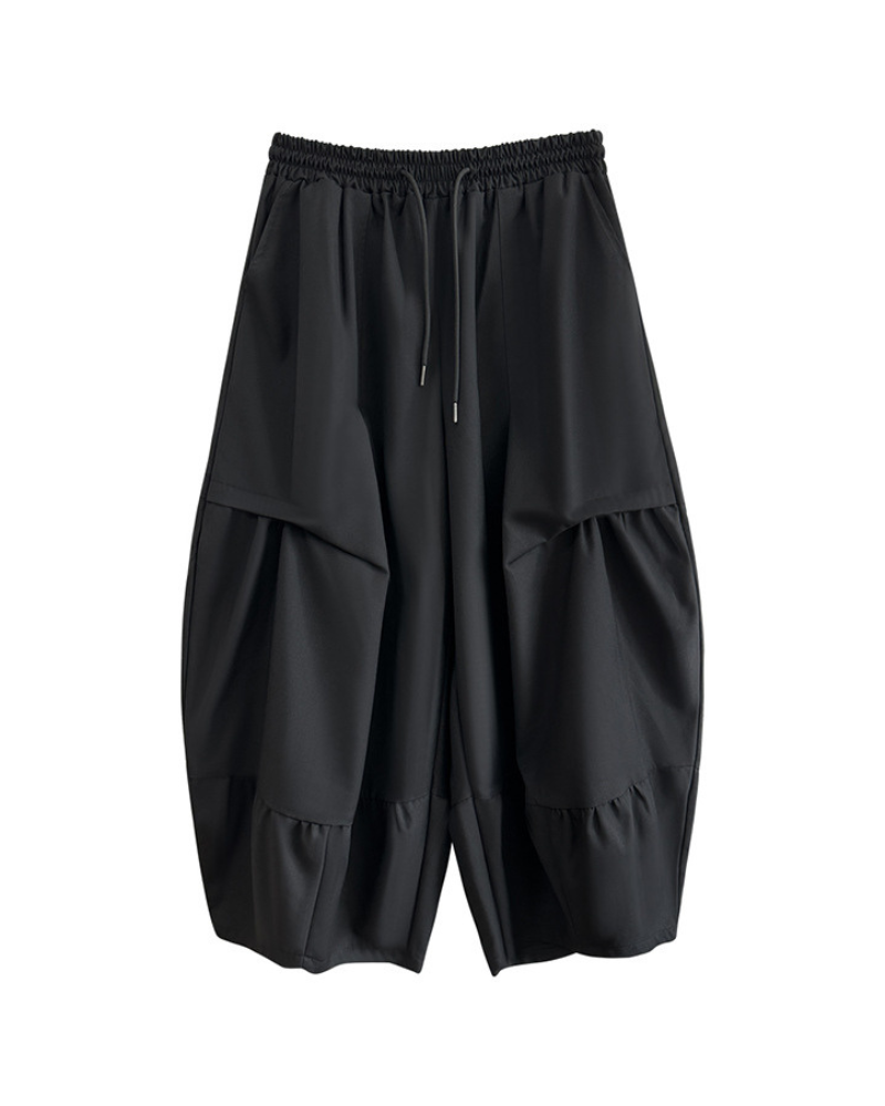 Avant-Garde Pleated Hakama Pants