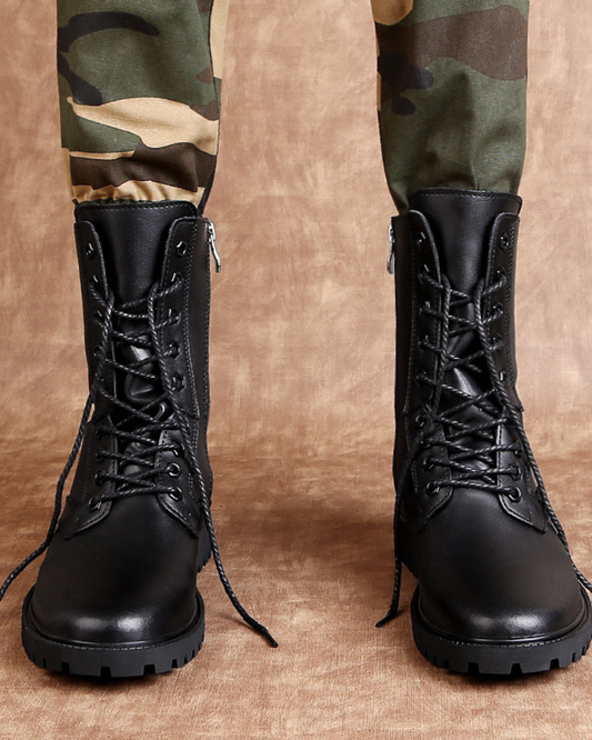 Rugged Urban Leather Boots