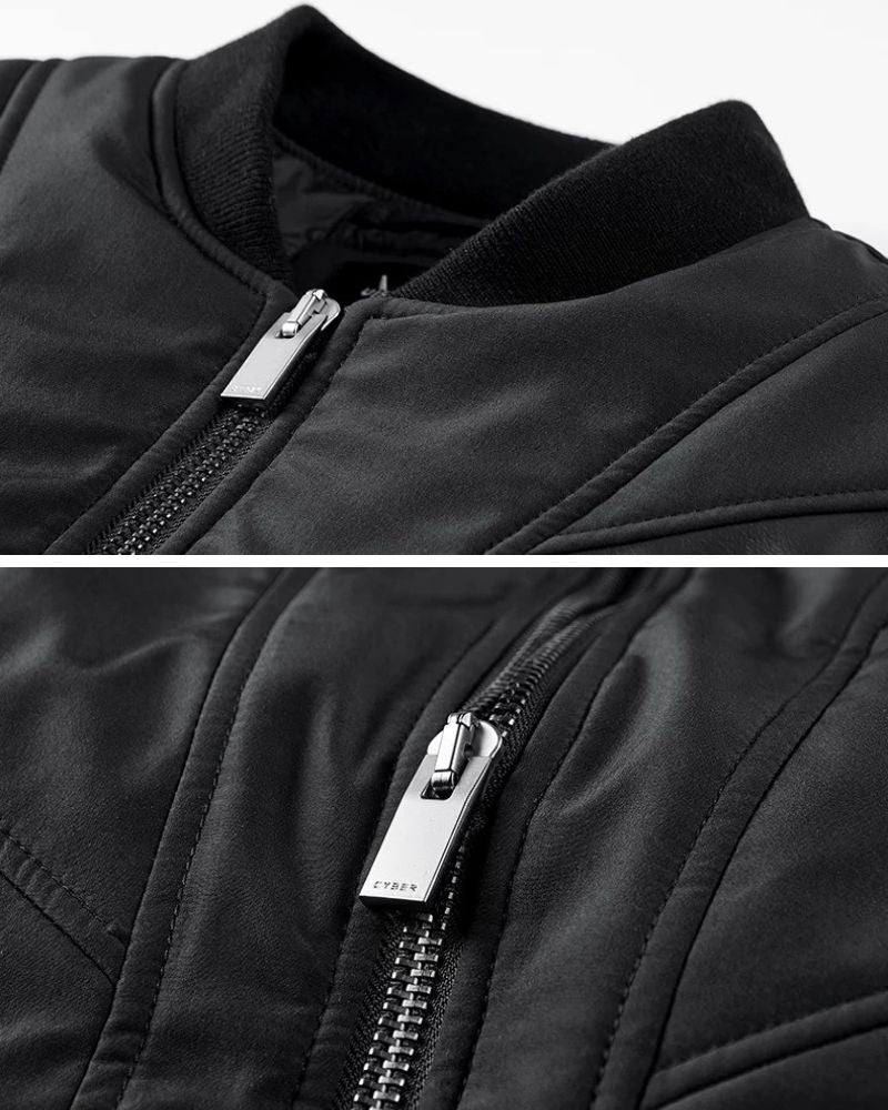Snug Patchwork Bomber Jacket
