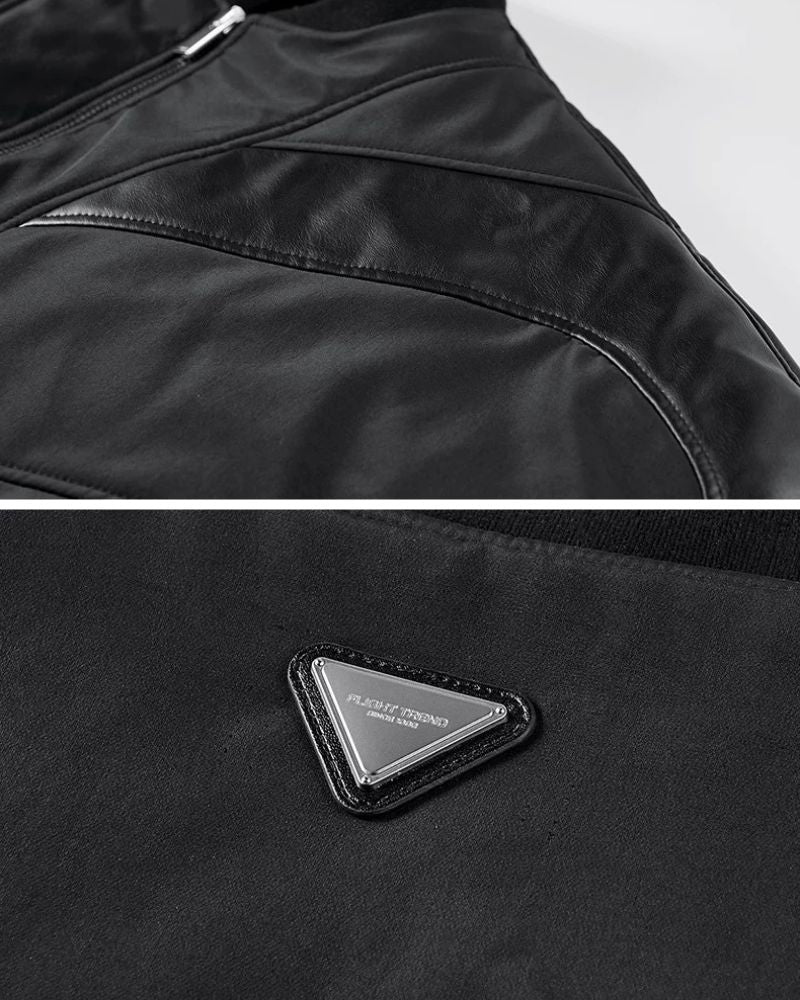 Snug Patchwork Bomber Jacket