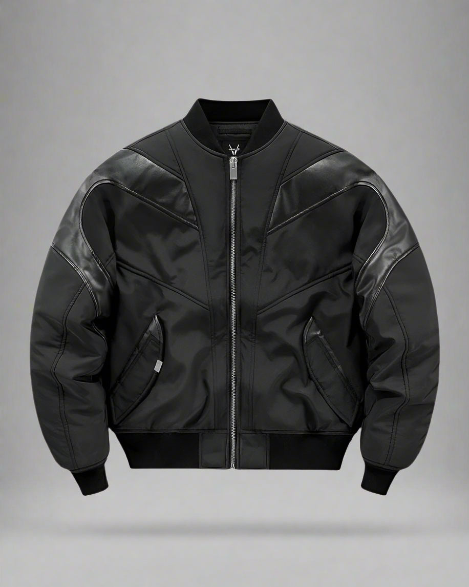 Snug Patchwork Bomber Jacket