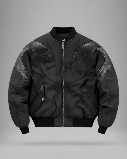 Snug Patchwork Bomber Jacket