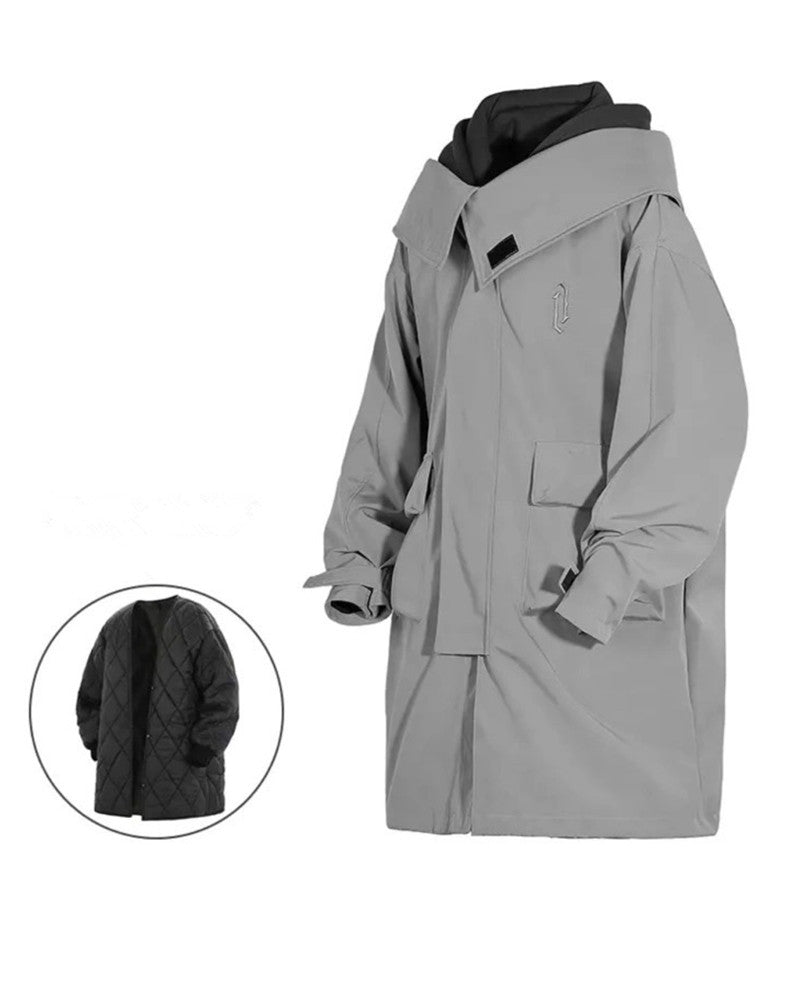 Chic Utility Layered Overcoat