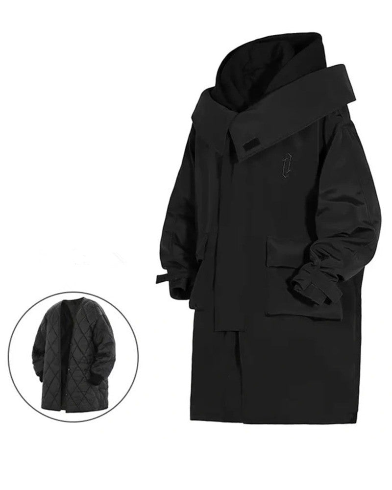 Chic Utility Layered Overcoat