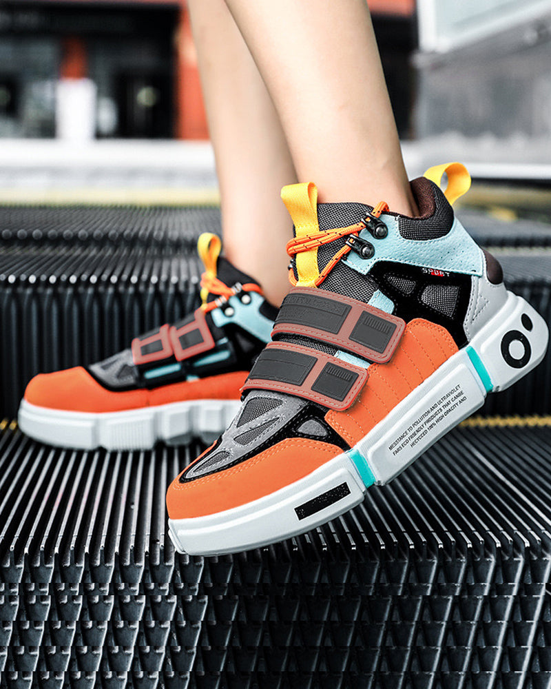 Vibrant Duo-Tone Unisex Sneakers