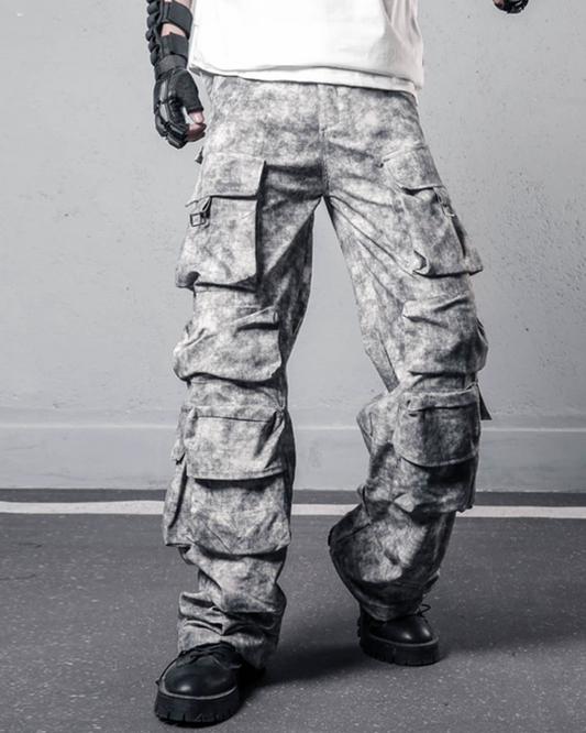 Chic Tie-Dye Cargo Pants