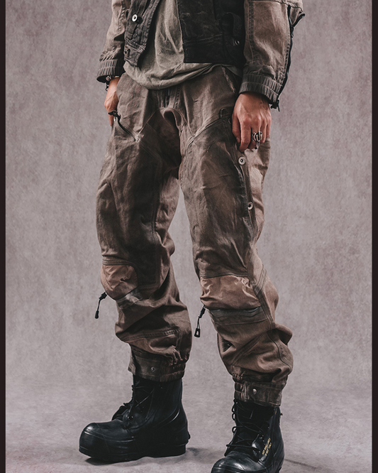 Adventure-Ready Distressed Cargo Pants