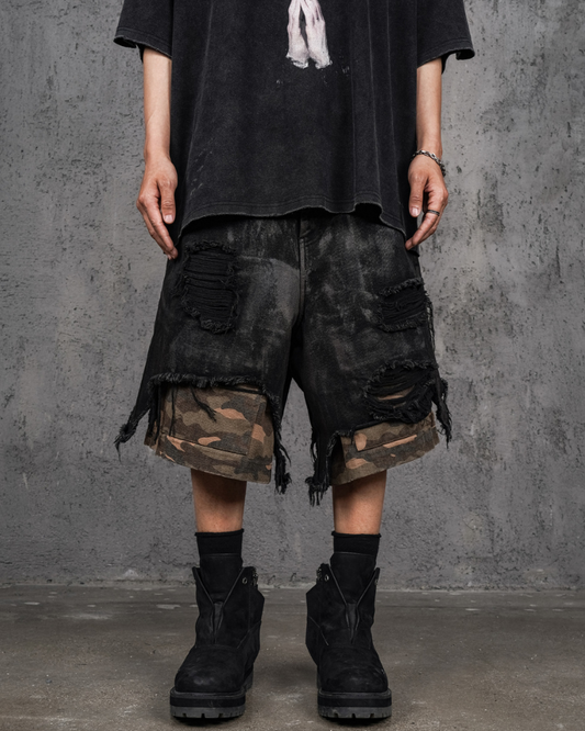Durable Camo Utility Shorts