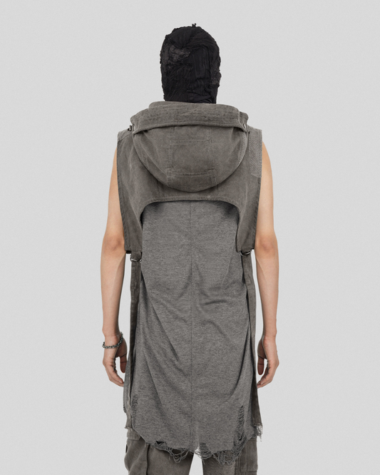 Chic Boho Patchwork Hooded Vest