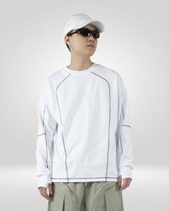 White Cotton Sweatshirt