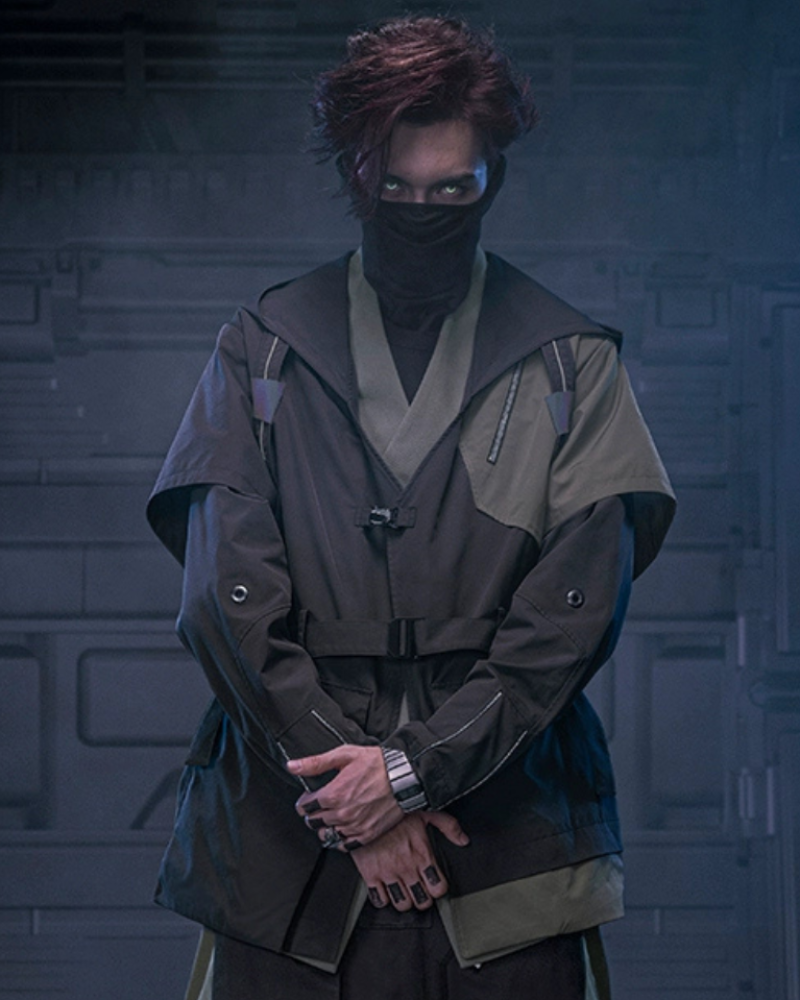 Futuristic Shadow Blade Jacket