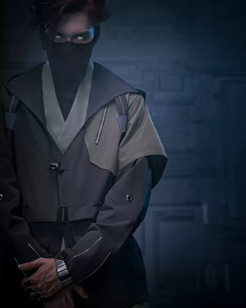 Futuristic Shadow Blade Jacket