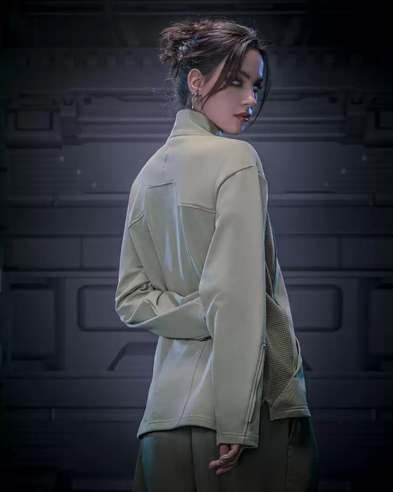 Futuristic Turtleneck Sweatshirt