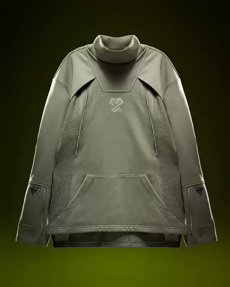 Futuristic Turtleneck Sweatshirt