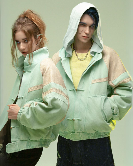 Avant-Garde 3D Patchwork Coat