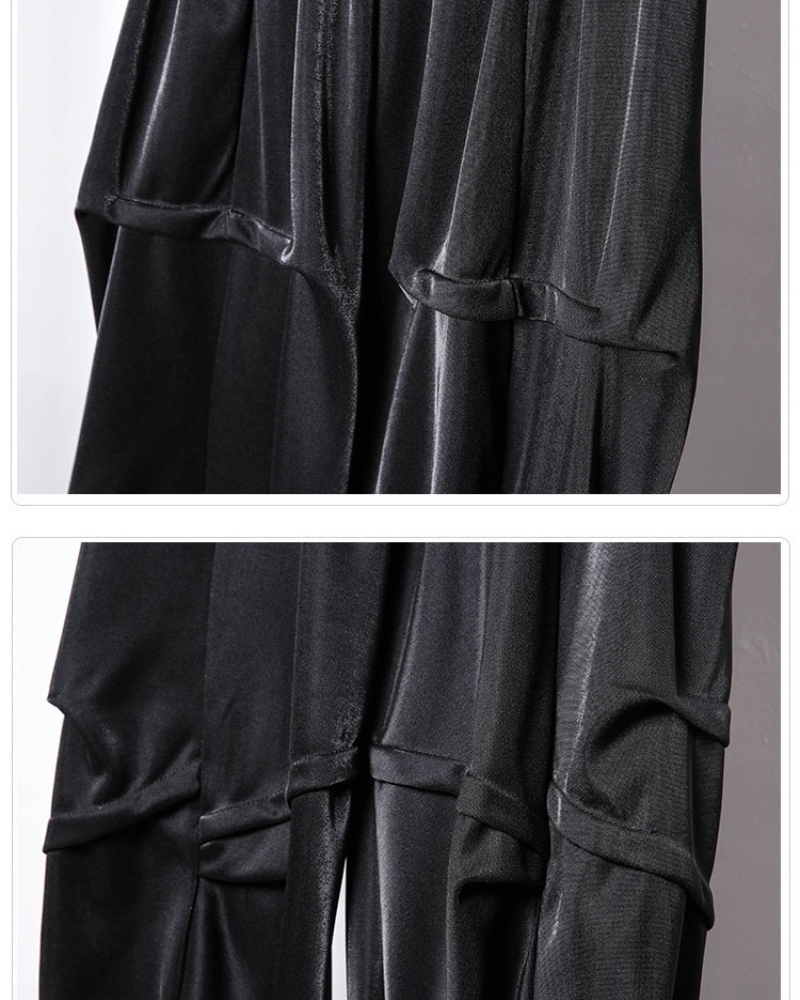 Trendy Draped Tapered Crops