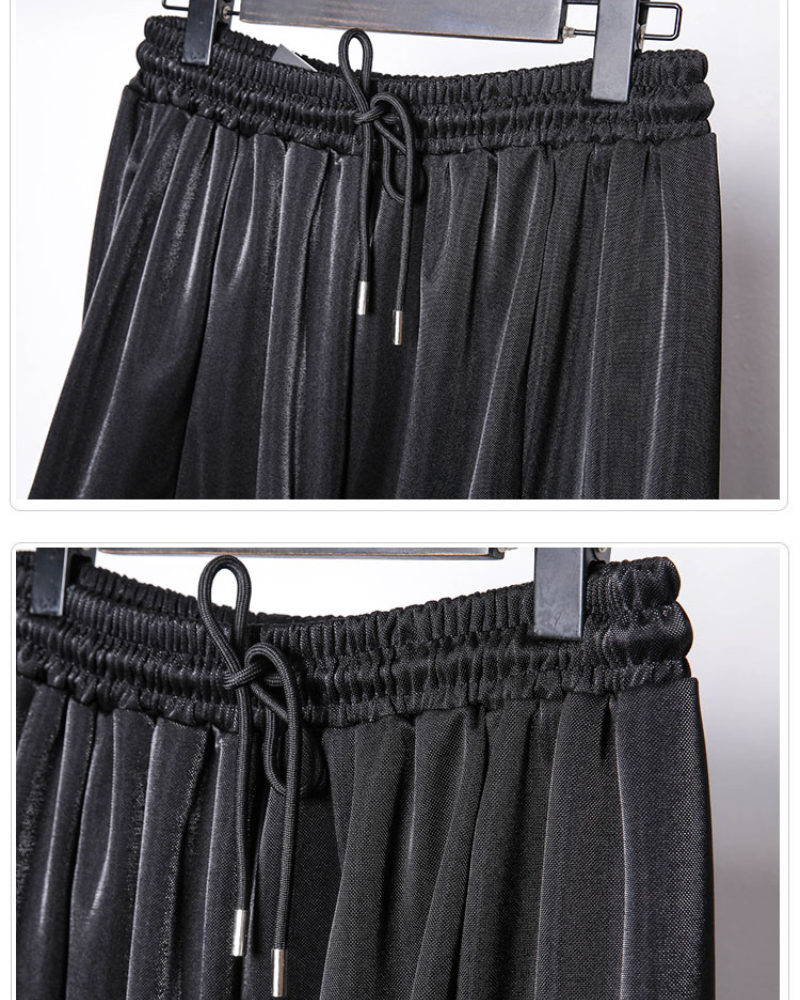 Trendy Draped Tapered Crops