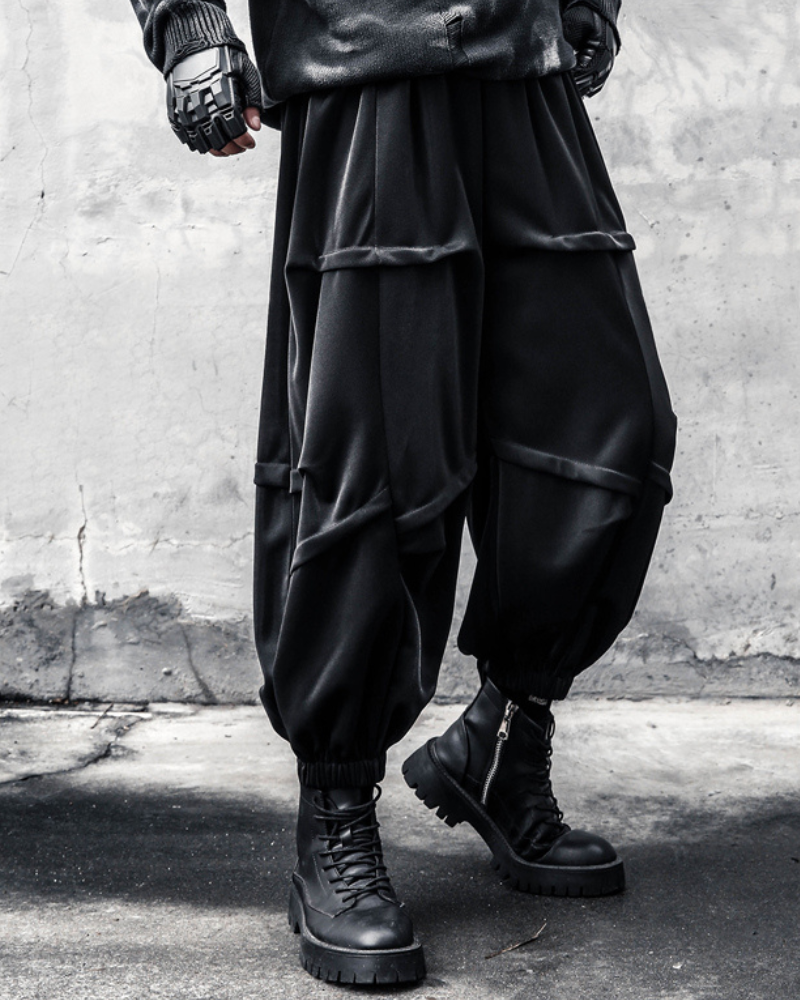 Trendy Draped Tapered Crops