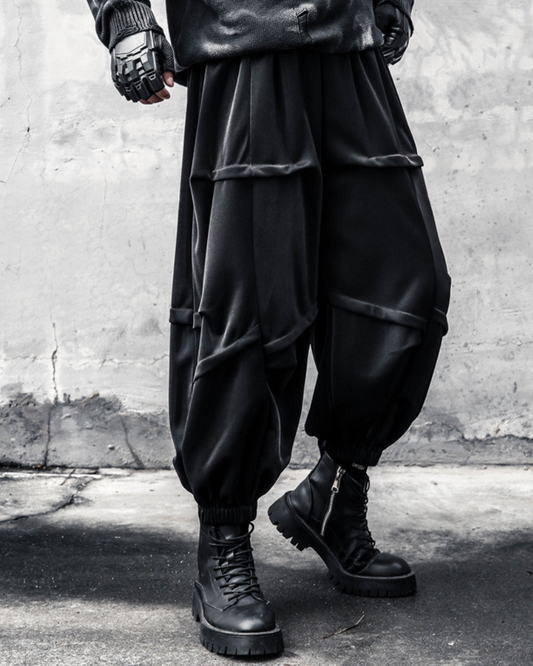 Trendy Draped Tapered Crops