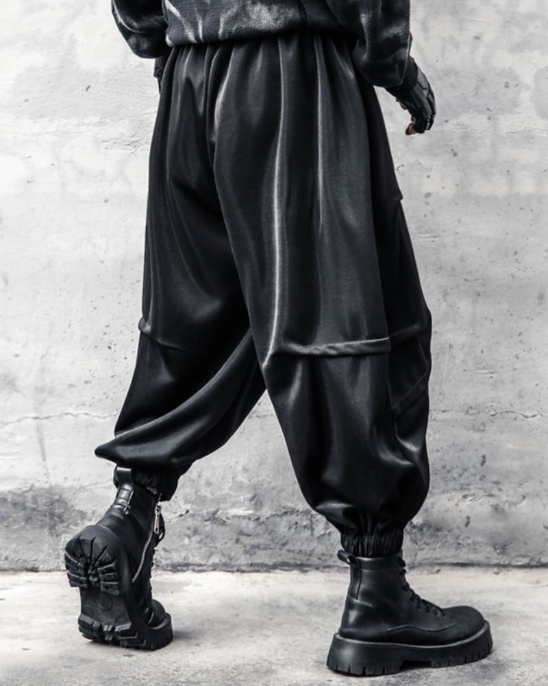 Trendy Draped Tapered Crops