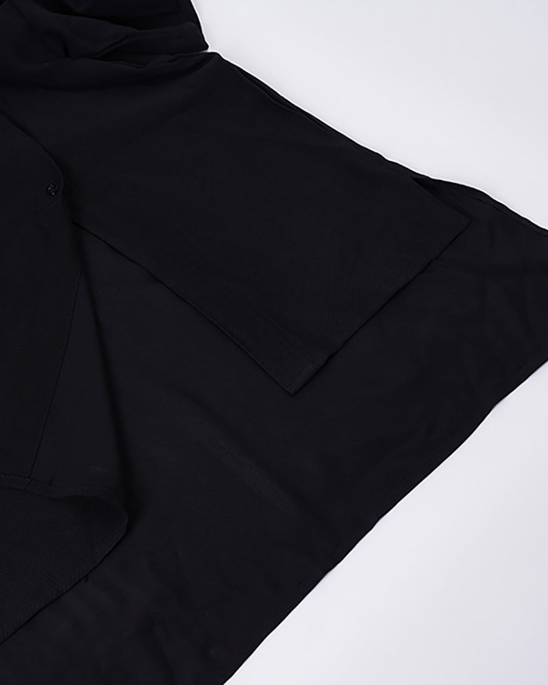 Sleek Tech-Inspired Relaxed Shirt