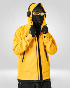 Yellow High neck jacket