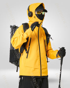 Yellow Waterproof winter jacket