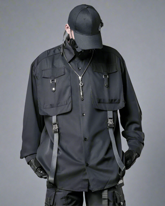 Adaptable Cargo Stitch Top - cargo shirt - Stylish Cargo Stitch Top for Versatile Outfits