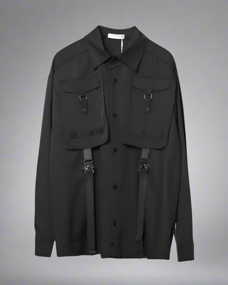 Adaptable Cargo Stitch Top -  functional cargo shirt - Stylish Cargo Stitch Top for Versatile Outfits