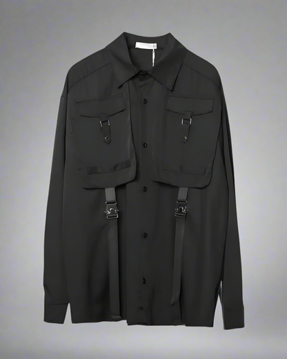 Adaptable Cargo Stitch Top -  functional cargo shirt - Stylish Cargo Stitch Top for Versatile Outfits