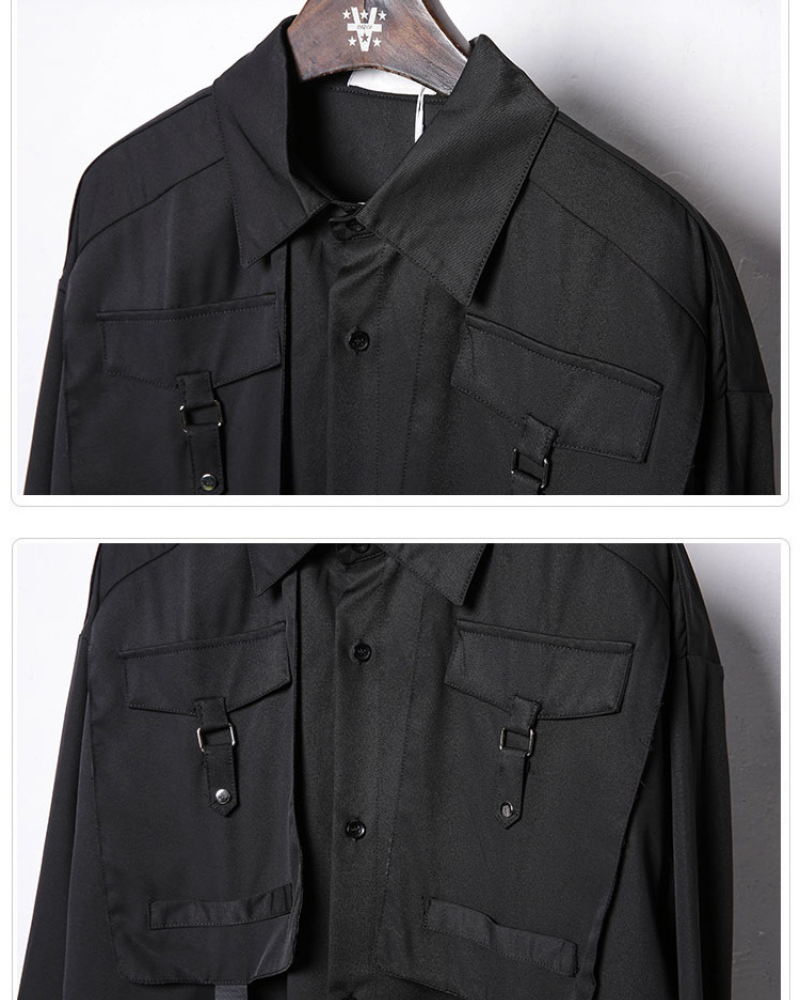 Adaptable Cargo Stitch Top -  streetwear - Stylish Cargo Stitch Top for Versatile Outfits