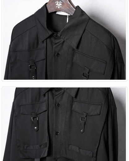 Adaptable Cargo Stitch Top -  streetwear - Stylish Cargo Stitch Top for Versatile Outfits