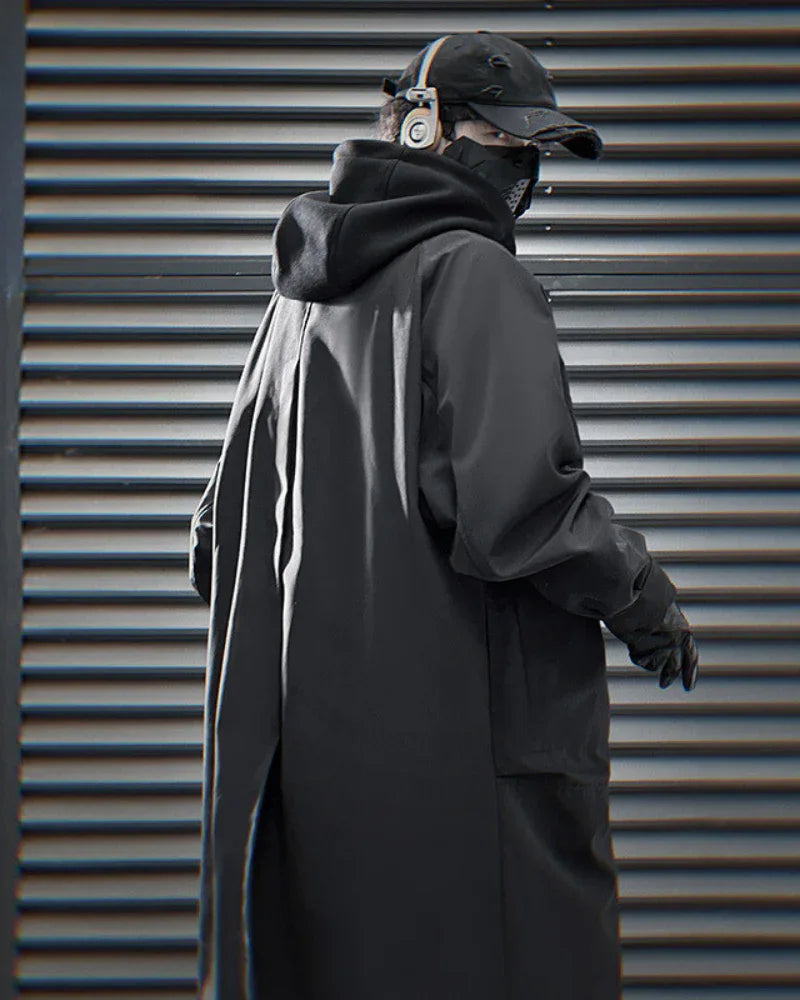 Adaptable Hooded Tech Jacket -  casual wear - Stylish Detachable Hooded Tech Jacket