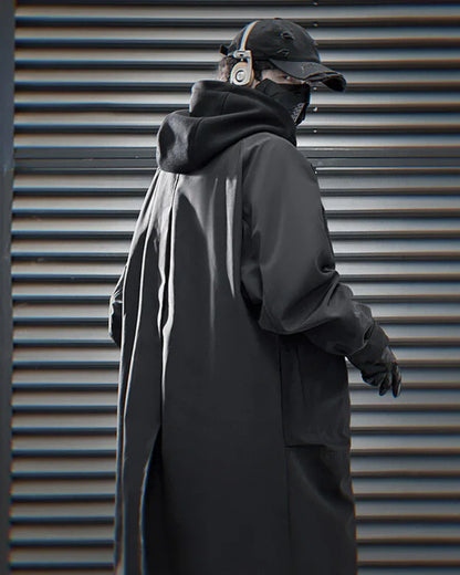 Adaptable Hooded Tech Jacket -  casual wear - Stylish Detachable Hooded Tech Jacket