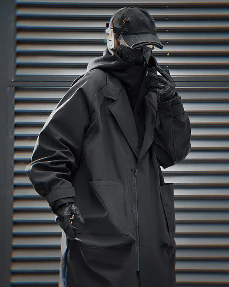 Adaptable Hooded Tech Jacket - hooded jacket - Stylish Detachable Hooded Tech Jacket