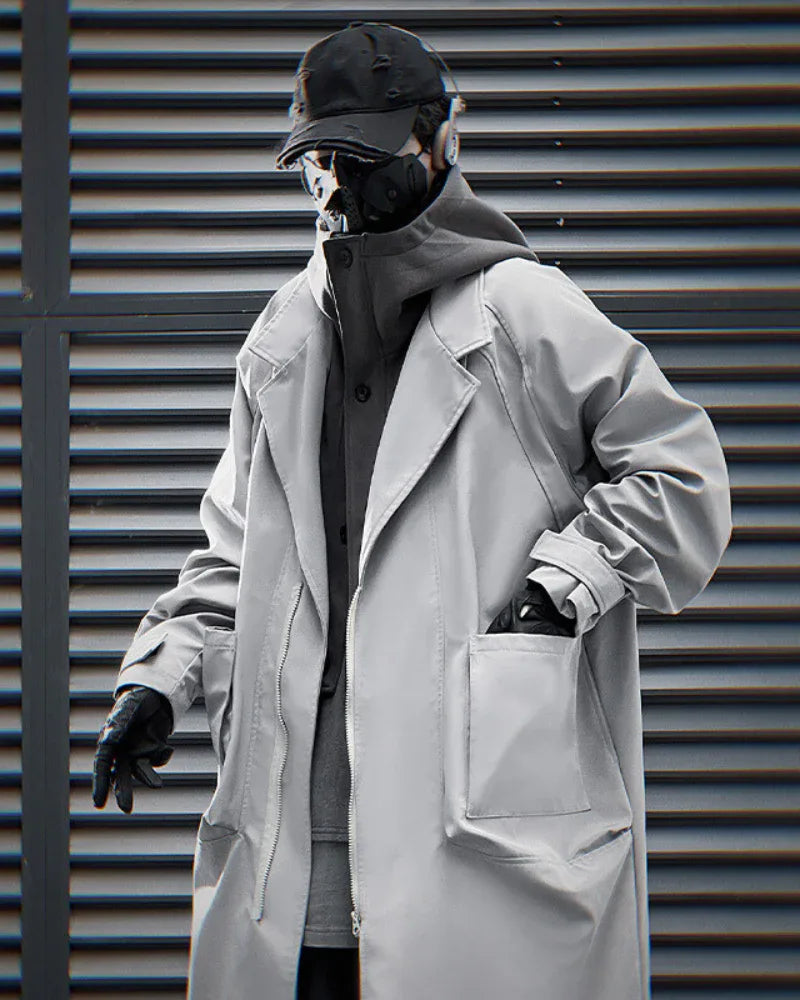 Adaptable Hooded Tech Jacket - stylish hooded coat - Stylish Detachable Hooded Tech Jacket