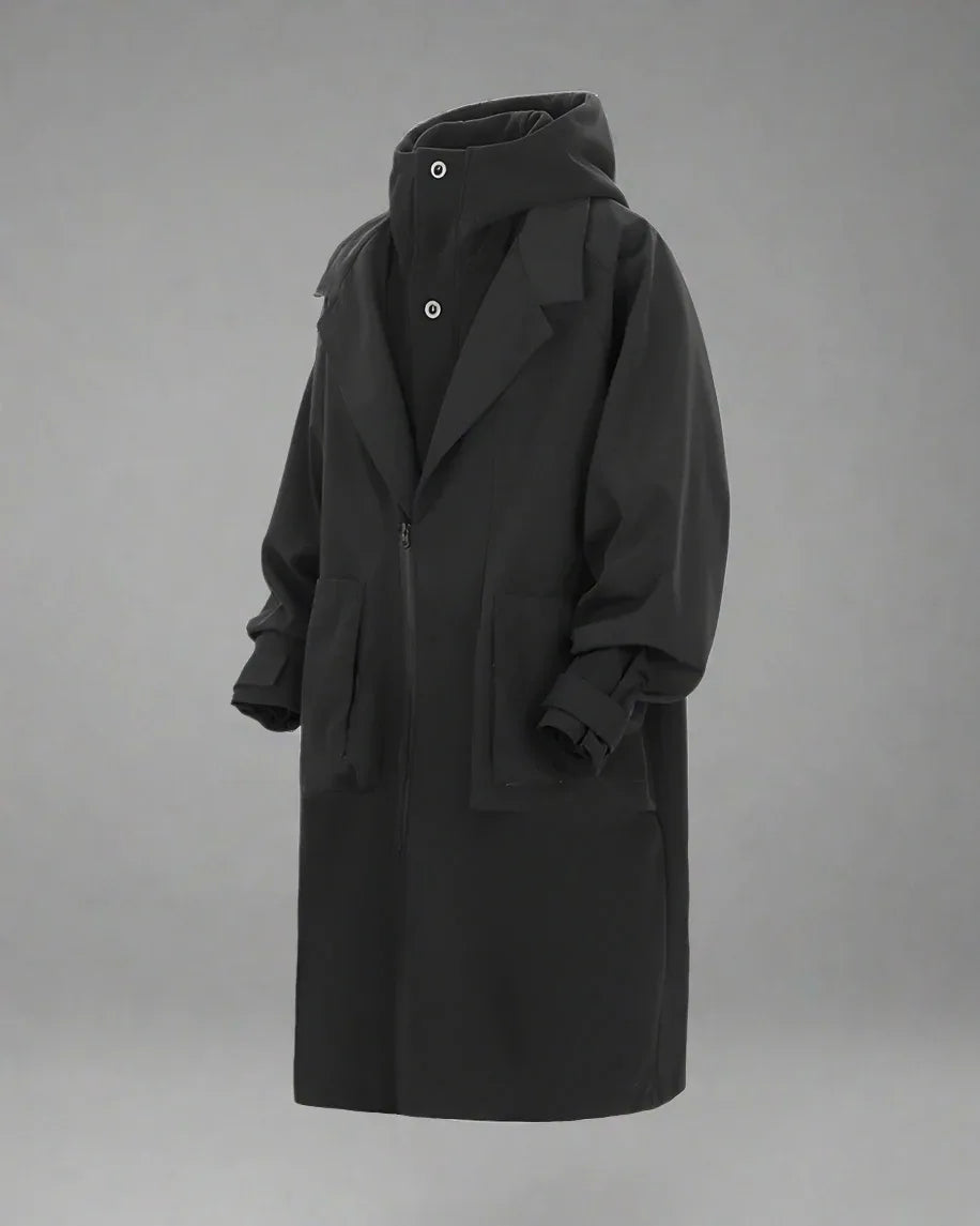 Adaptable Hooded Tech Jacket -  techwear - Stylish Detachable Hooded Tech Jacket