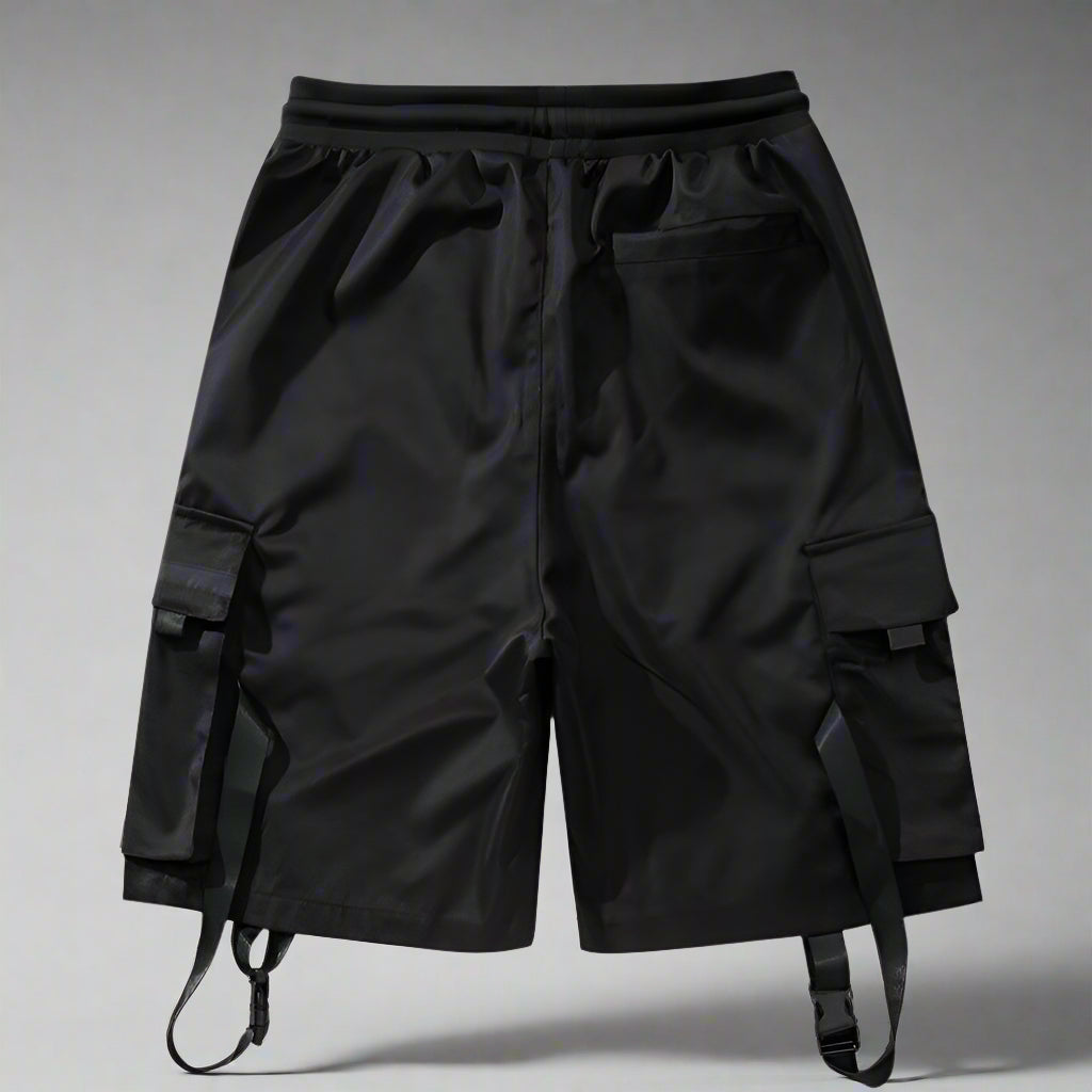 Adaptable Utility Ribbon Shorts - shorts - Adaptable Utility Ribbon Shorts for Summer Comfort